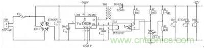 基于FSD200的小功率開(kāi)關(guān)電源應(yīng)用電路 