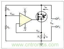 圖1：MOSFET的電阻變化，功能上像是一只可變電阻