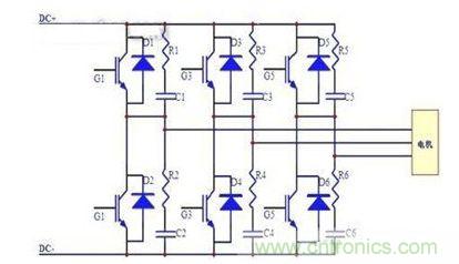 IGBT變頻調(diào)速電源主電路