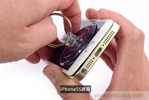 土豪金iPhone 5S拆解：內(nèi)部結(jié)構(gòu)升級(jí)，維修難度增加