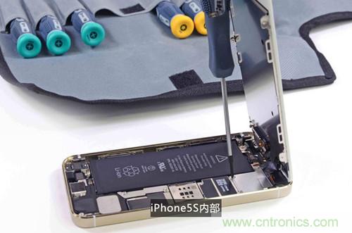 土豪金iPhone 5S拆解：內(nèi)部結(jié)構(gòu)升級(jí)，維修難度增加