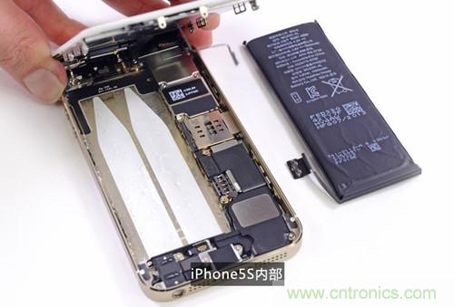 土豪金iPhone 5S拆解：內(nèi)部結(jié)構(gòu)升級(jí)，維修難度增加