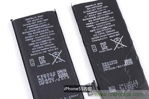 土豪金iPhone 5S拆解：內(nèi)部結(jié)構(gòu)升級(jí)，維修難度增加