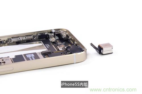 土豪金iPhone 5S拆解：內(nèi)部結(jié)構(gòu)升級(jí)，維修難度增加