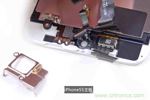 土豪金iPhone 5S拆解：內(nèi)部結(jié)構(gòu)升級(jí)，維修難度增加