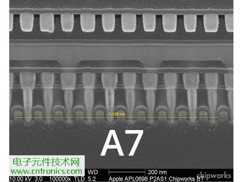 iPhone 5S芯片級(jí)拆解，顯微鏡下的A7處理器揭秘