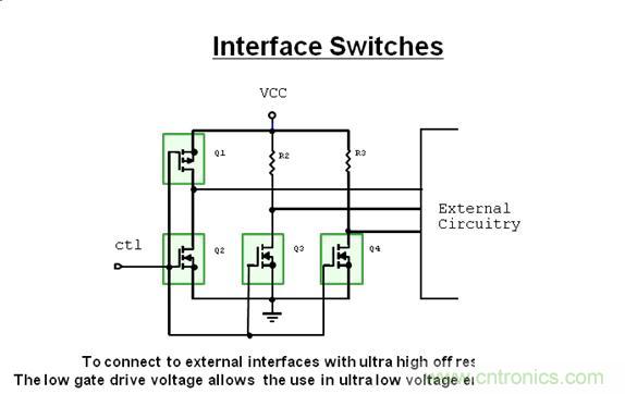 接口開(kāi)關(guān)電路中的小信號(hào)MOSFET