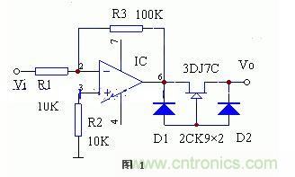 集成運(yùn)算放大器輸出過流保護(hù)電路