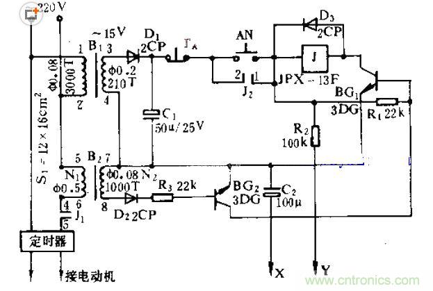 洗衣機保護電路原理圖