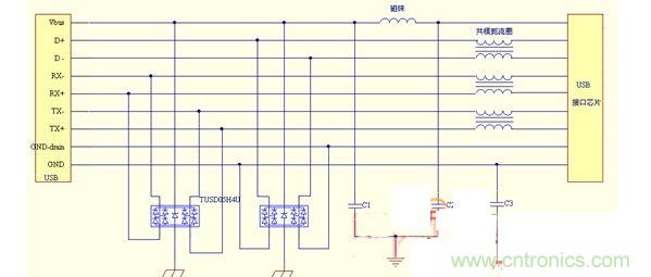 USB保護(hù)電路的EMC設(shè)計(jì)