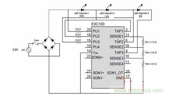 EXC100的連接框圖