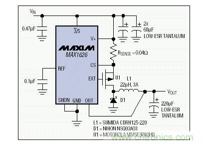 用以表達圖3思想的標準DC-DC轉換電路