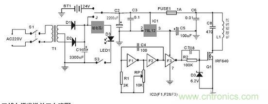 無線電能發(fā)送單元電路圖