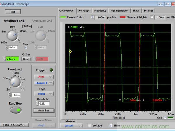 利用軟件和簡單電路就能把電腦音效卡變成示波器
