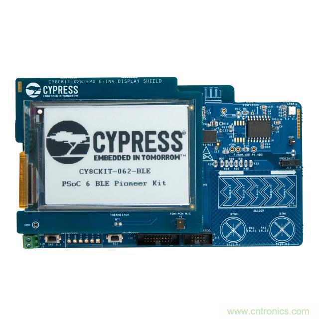 Cypress Semiconductor PSoC 6 BLE Pioneer 套件現(xiàn)已入庫 Digi-Key；客戶預(yù)訂訂單陸續(xù)發(fā)貨中