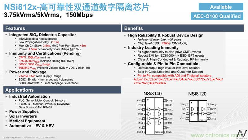 納芯微：數(shù)字隔離助力新能源汽車(chē)安全隔離的新挑戰(zhàn)