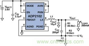 DC-DC開關(guān)穩(wěn)壓器—— 在DSP系統(tǒng)中延長電池壽命