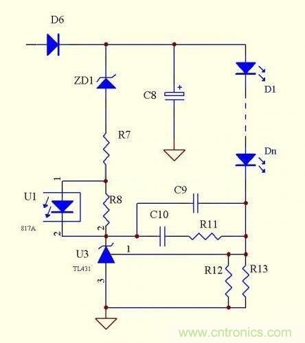 LED驅(qū)動電源：3個(gè)電路巧妙利用TL431來恒流！