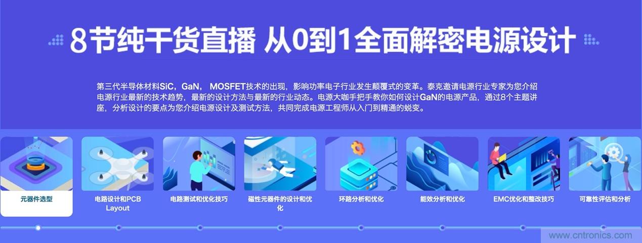 致工程師系列之三：高效GaN電源設計八部曲，泰克系列視頻課堂實操秘籍