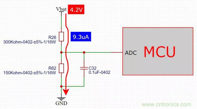 電池電壓偵測電路“踩坑”：分壓電阻的精度竟然是5%，不是1%