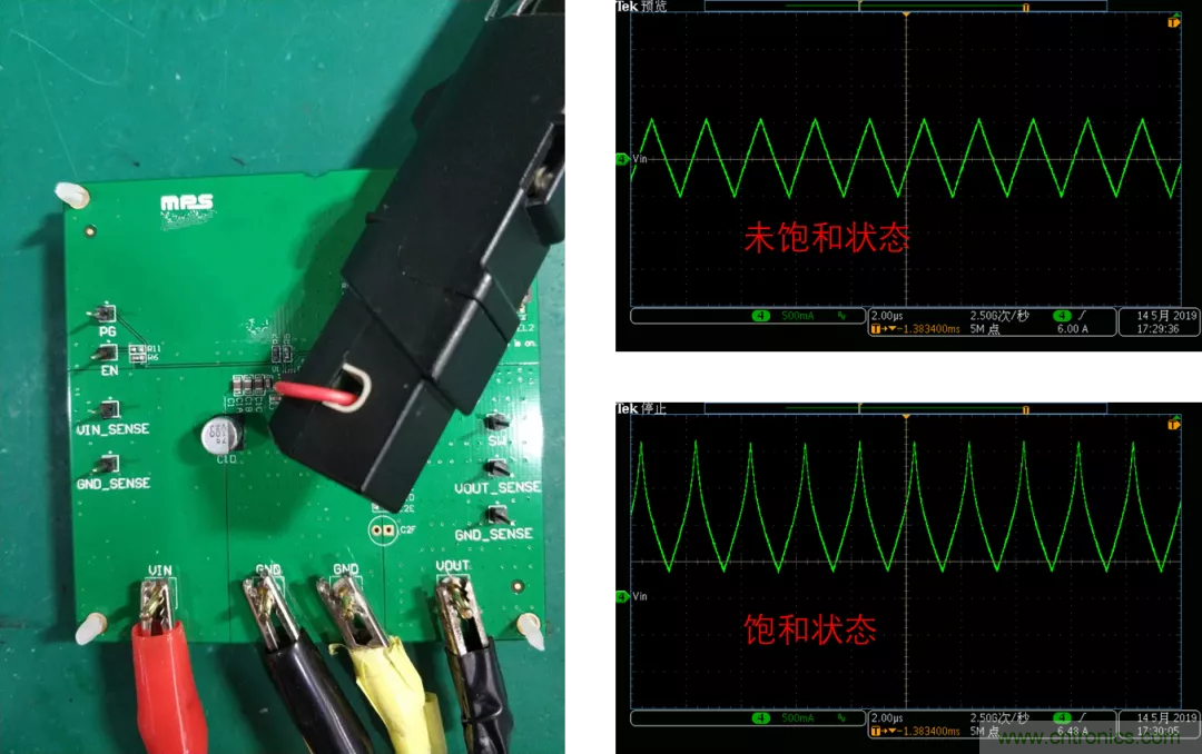 如何判斷電感飽和？