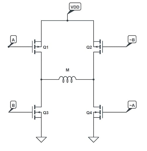 使用互補(bǔ)PWM、擊穿和死區(qū)時(shí)間的 H 橋直流電機(jī)控制