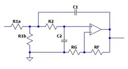 二階運算放大器的低通、帶通和高通濾波器設(shè)計