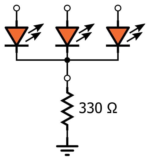 LED 陣列：一個(gè)電阻器還是多個(gè)？