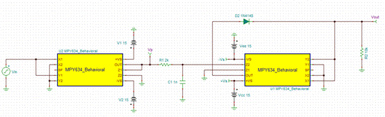 基于MPY634的有效值電路設(shè)計